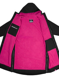 Two Bare Feet Waterproof Lightweight Riding Robe (Black/Raspberry)