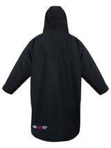Two Bare Feet Kids Weatherproof Changing Robe with Changing Mat (Black/Raspberry)