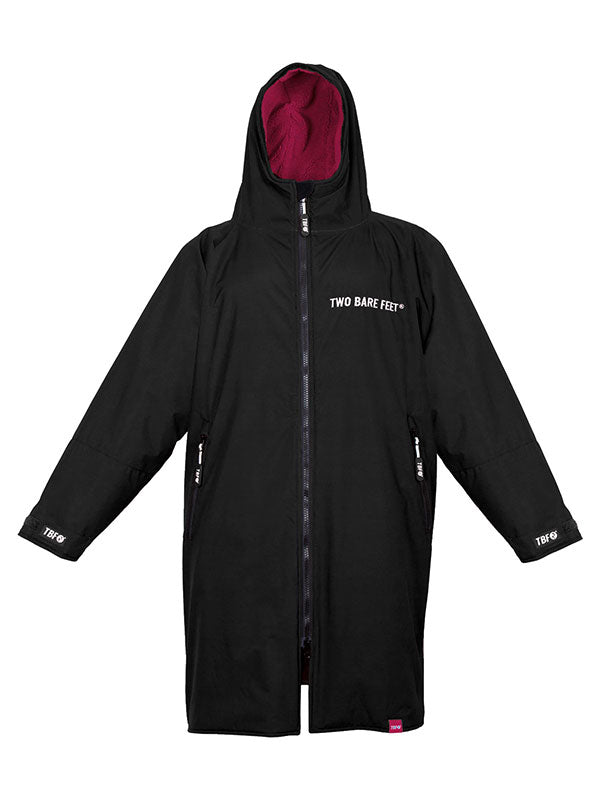 Kids Core Waterproof Changing Robe (Black/Raspberry)