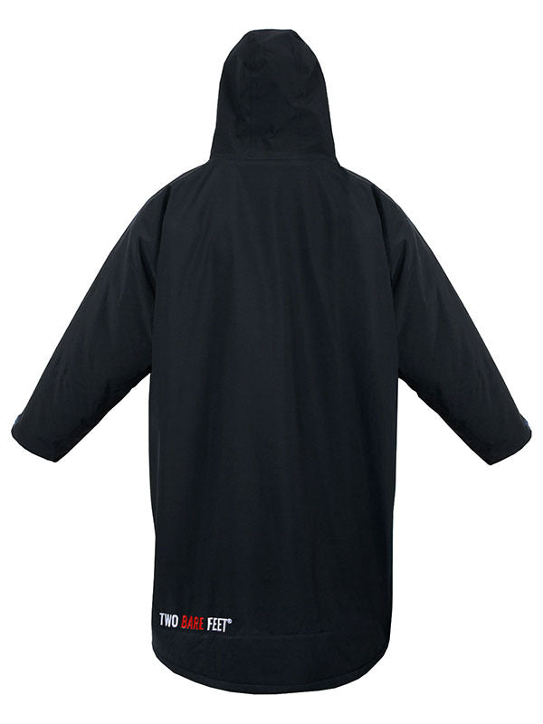 Two Bare Feet Kids Weatherproof Changing Robe with Changing Mat (Black/Red)
