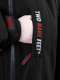 Two Bare Feet Kids Weatherproof Changing Robe with Changing Mat (Black/Red)