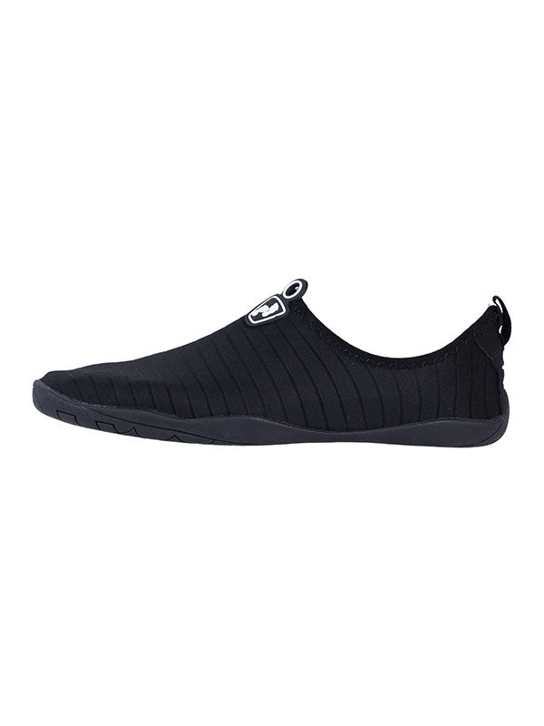 Two Bare Feet Slip On Junior Aqua Shoes (Black)