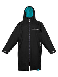 Kids Core Waterproof Changing Robe (Black/Teal)