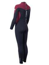 Two Bare Feet SupaFlex 5/4mm Womens Winter Wetsuit (Black/Burgundy)