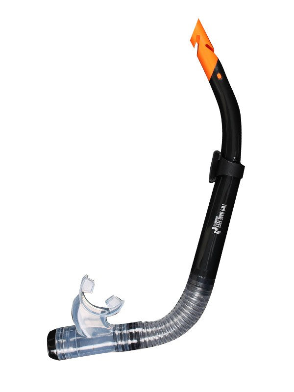 Two Bare Feet Silicone Snorkel (Black)