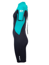 Two Bare Feet SupaFlex 3/2mm Womens Shorty Wetsuit (Teal/Black)