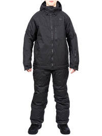 Two Bare Feet All-in-One Rift Snow Pants & Jacket Set (Black / Black)