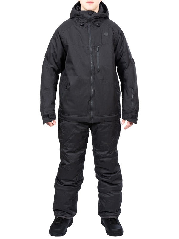 Two Bare Feet All-in-One Rift Snow Pants & Jacket Set (Black / Black)