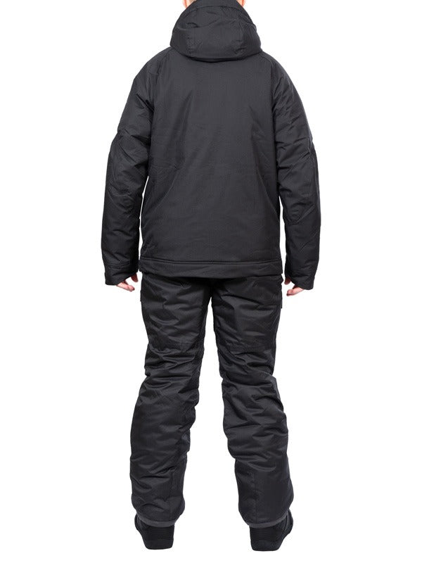 Two Bare Feet All-in-One Rift Snow Pants & Jacket Set (Black / Black)