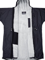 Two Bare Feet Weatherproof Changing Robe with Changing Mat (Black/Grey)