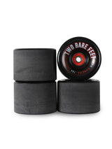 Sessions 78A Longboard Skateboard Wheels (70mm Black) with Two Bare Feet Pro Series 7 Bearings