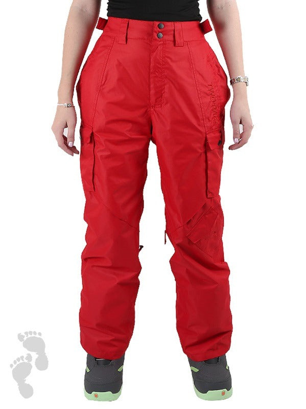 Two Bare Feet Blizzard Womens 8K / 8K Snow Pant (Fire Red)