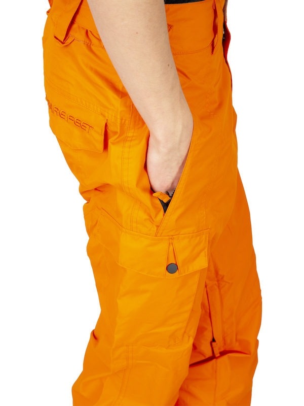 Two Bare Feet Summit Series Blizzard Adults 8K / 8K Snow Pant (Cyber Orange)