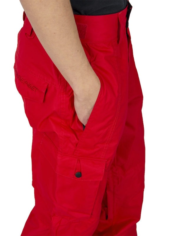 Two Bare Feet Summit Series Blizzard Adults 8K / 8K Snow Pant (Fire Red)