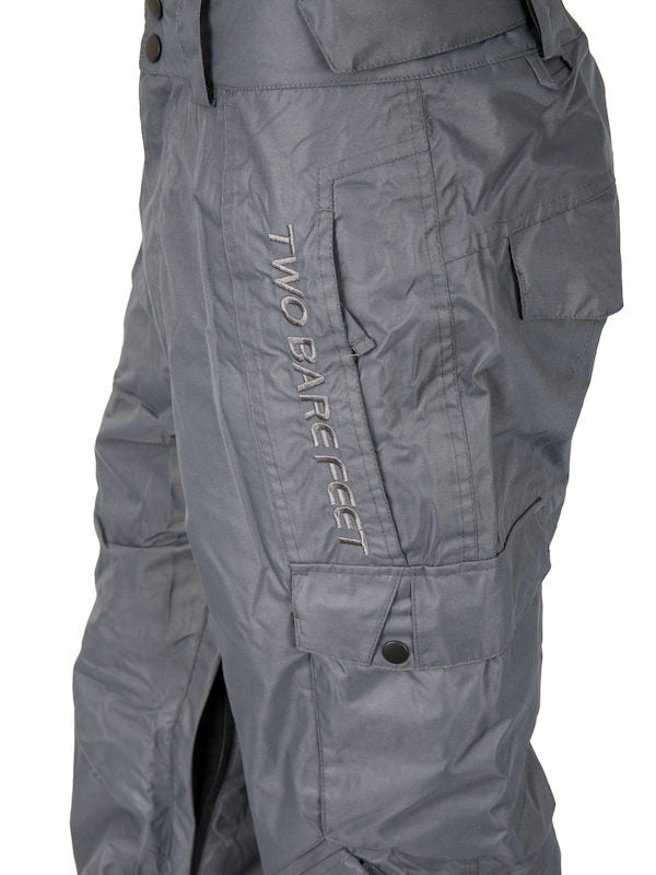 Two Bare Feet Summit Series Blizzard Adults 8K / 8K Snow Pant (Rock Grey)
