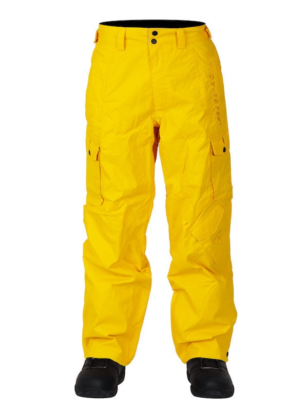 Two Bare Feet Summit Series Blizzard Adults 8K / 8K Snow Pant (Sun Yellow)