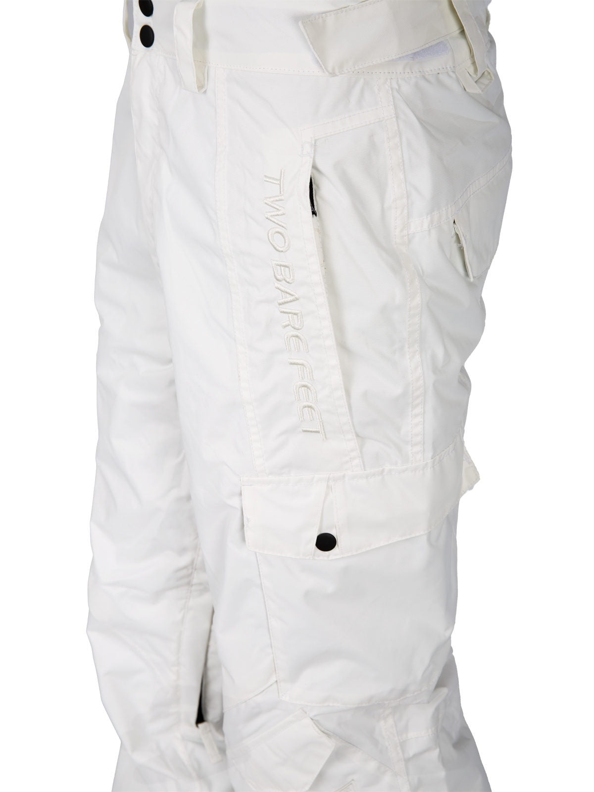Two Bare Feet Summit Series Blizzard Adults 8K / 8K Snow Pant (Total White)