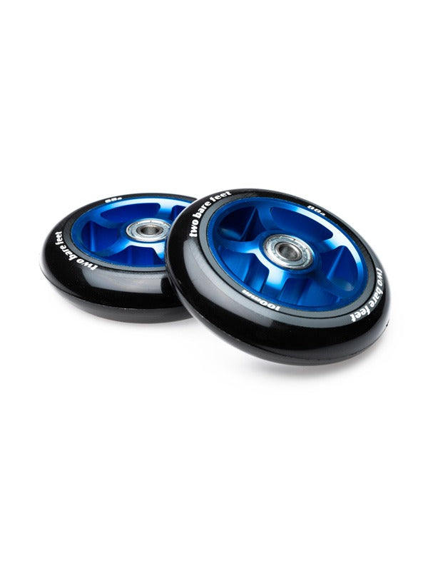 TBF Alloy Series Scooter Wheels - 5 Star (Blue Pair 2 x Wheels)