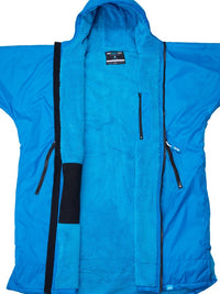 Two Bare Feet Kids Weatherproof Changing Robe with Changing Mat (Blue/Blue)