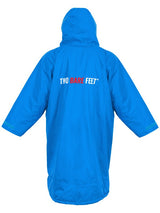 Two Bare Feet Weatherproof Changing Robe with Changing Mat (Blue/Red)