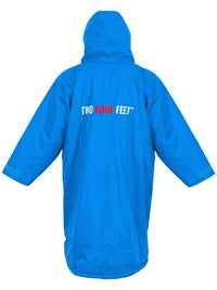 Two Bare Feet Weatherproof Changing Robe with Changing Mat (Blue/Red)