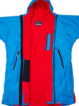 Two Bare Feet Kids Weatherproof Changing Robe with Changing Mat (Blue/Red)