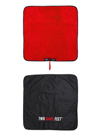 Two Bare Feet Weatherproof Changing Robe with Changing Mat (Blue/Red)