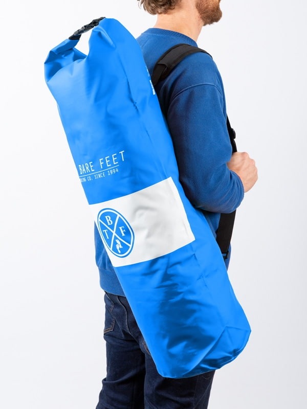 Two Bare Feet 30 Litre Waterproof Dry Bag / Inflatable Bodyboard Carry Bag (Blue)