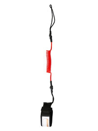 Coiled Bodyboard Leash (Red)