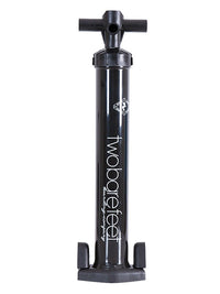 Two Bare Feet Bravo 4 High Pressure High Capacity 27.5psi Inflate/Deflate Dual Action Hand Pump (Black)