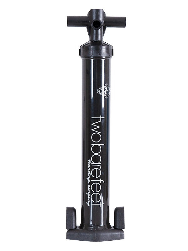 Two Bare Feet Bravo 4 High Pressure High Capacity 27.5psi Inflate/Deflate Dual Action Hand Pump (Black)