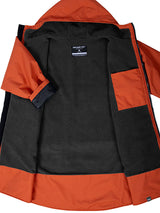 Kids Core Waterproof Changing Robe (Burnt Orange/Charcoal)