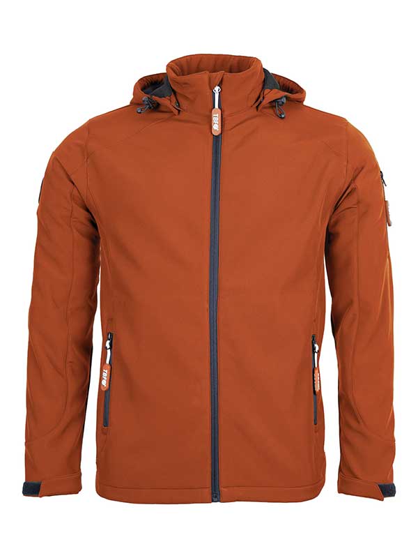 Mens Softshell Waterproof Jacket (Burnt Orange)