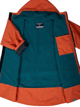 Kids Core Waterproof Changing Robe (Burnt Orange/Sea Green)