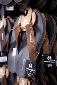 Harbour Mens Flip Flops (Brown)