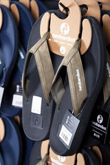 Drift Mens Flip Flops (Black/Green)