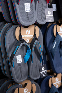 Trekker Mens Flip Flops (Grey/Blue)