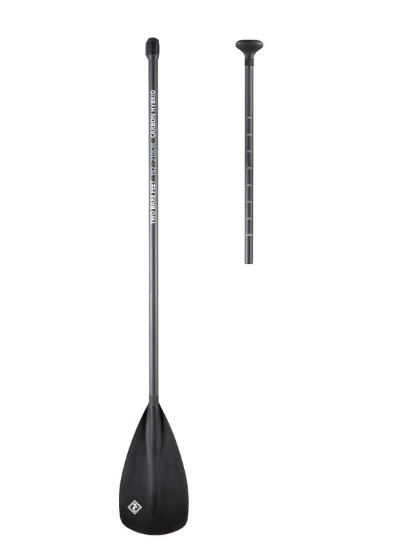 Two Bare Feet 2 Piece Carbon Hybrid SUP Paddle