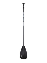 Two Bare Feet 2 Piece Carbon Hybrid SUP Paddle & Bag Package (Black)