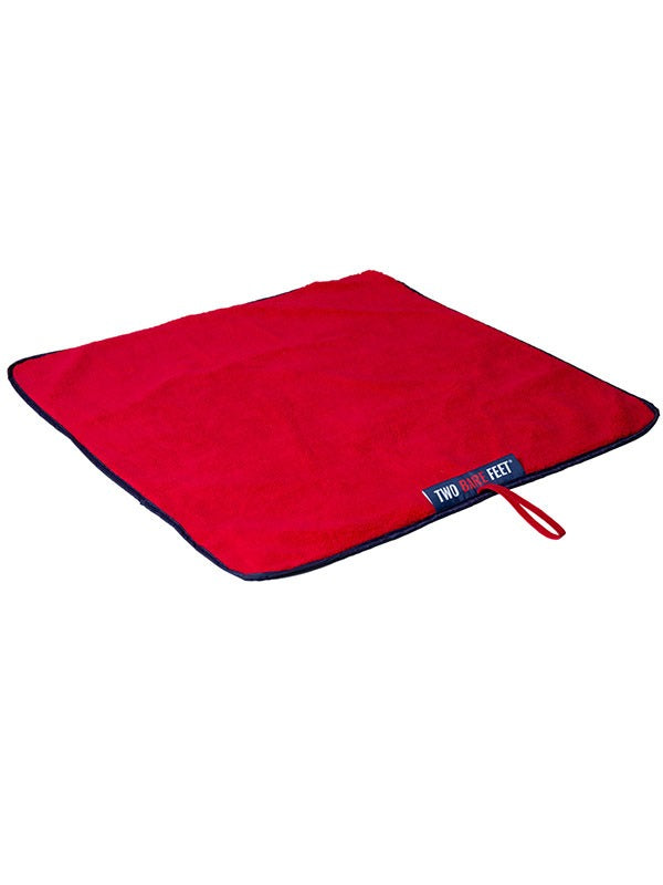 Two Bare Feet Changing Mat (Marine Blue/Red)