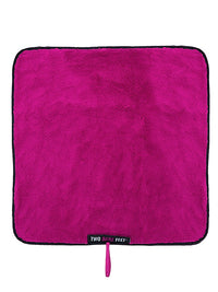 Two Bare Feet Changing Mat (Black/Raspberry)