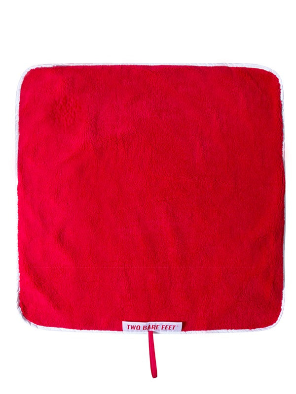 Two Bare Feet Changing Mat (White/Red)