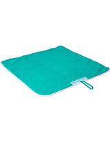 Two Bare Feet Changing Mat (White/Teal)