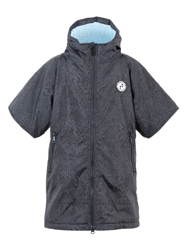 Two Bare Feet Kids Classic Print Weatherproof Changing Robe (Ice Blue)