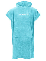 Two Bare Feet Adults Towelling Changing Robe (Aqua)