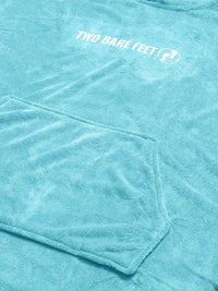 Two Bare Feet Adults Towelling Changing Robe (Aqua)