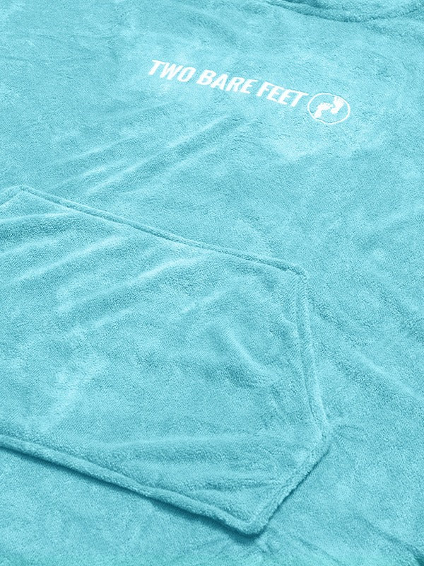 Two Bare Feet Adults Towelling Changing Robe (Aqua)
