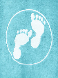 Two Bare Feet Adults Towelling Changing Robe (Aqua)