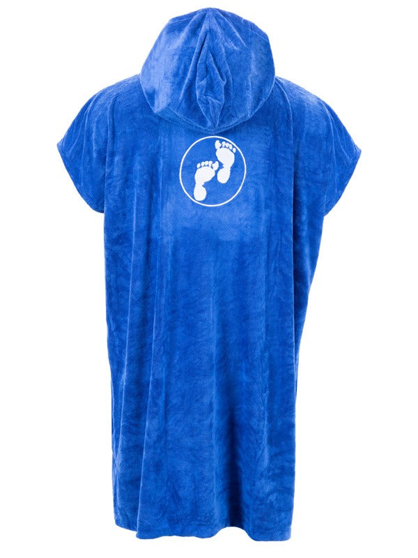Two Bare Feet Adults Towelling Changing Robe (Blue)