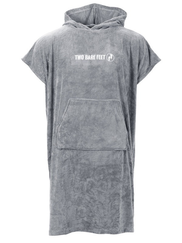Two Bare Feet Adults Towelling Changing Robe (Grey)